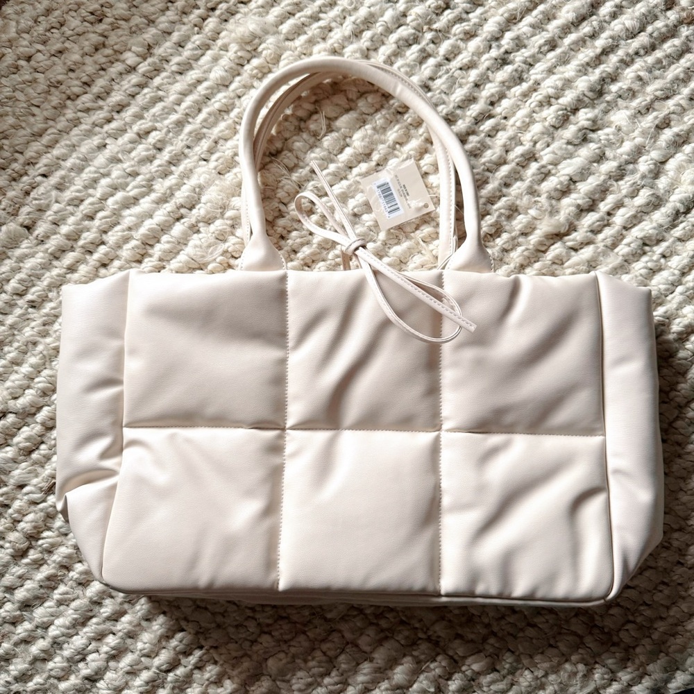 Faux Leather Tote